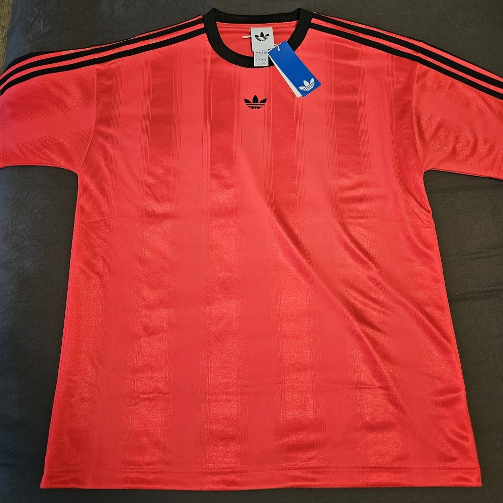 Adidas Men's Jacquard Jersey Lucid Red/Black XL New With Tags